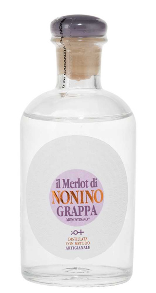 Граппа Nonino Il Merlot Monovitigno in gift box 2018 0,1 л фото