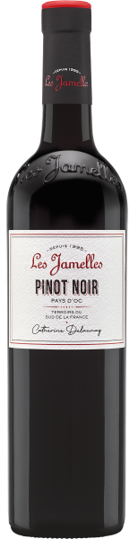 Вино Красное Сухое Les Jamelles Pinot Noir 2024 0,75 л фото