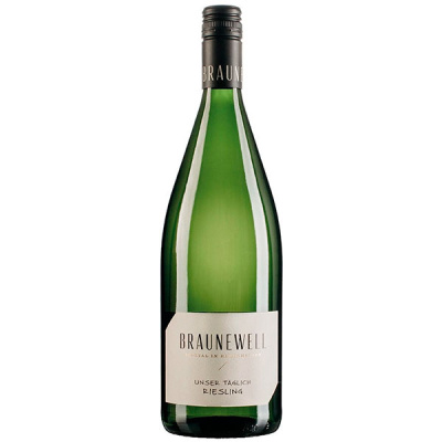 Вино Белое Сухое Braunewell Unser Taglich Riesling Rheinhessen 2021 1 л фото