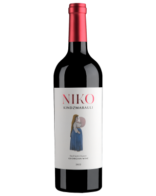 Вино Красное Полусладкое Niko Kindzmarauli 2022 0,75 л фото