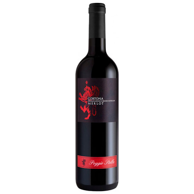 Вино Красное Сухое Poggio Stella Merlot Cortona 2019 0,75 л фото