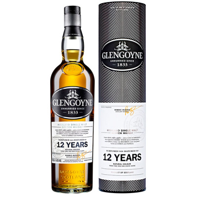 Виски Glengoyne 12 Years Old Single Malt Highland in gift box 0,7 л фото