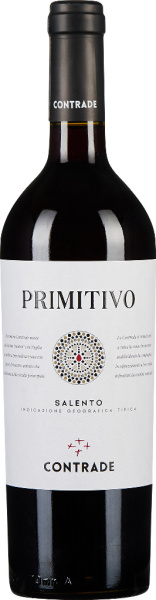 Вино Контраде Примитиво 2018 Красное Сухое 13,5% 0,75 л фото