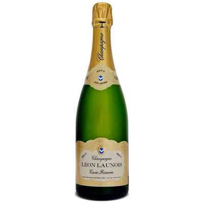 Шампанское Белое Брют Leon Launois Cuvee Reservee Brut Champagne 2018 0,75 л фото