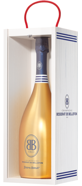 Вино игристое Besserat de Bellefon Brigitte Bardot Champagne in wooden box 0,75 л фото