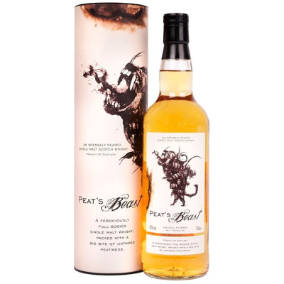 Виски Peat's Beast Single Malt in tube 0,70 л фото