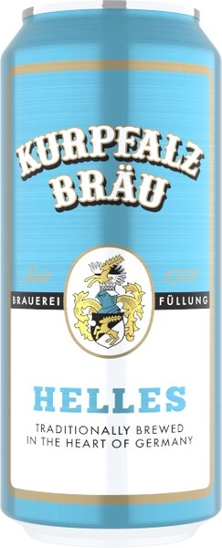 Пиво Светлое Kurpfalz Brau Helles in can 0,5 л фото