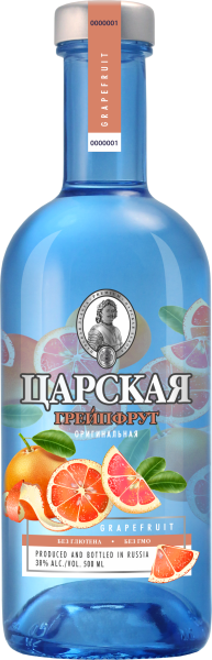 Водка Царская Оригинальная Грейпфрут 38% 0,5 л фото