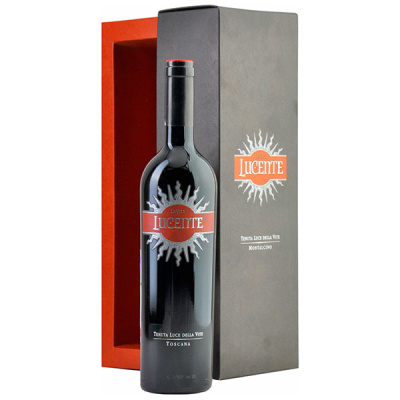 Вино Красное Сухое Luce della Vite Lucente Toscana in gift box 2018 0,75 л фото