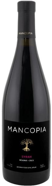 Красное Сухое Mancopia Syrah Reserve Crimea Dolina reki Kacha