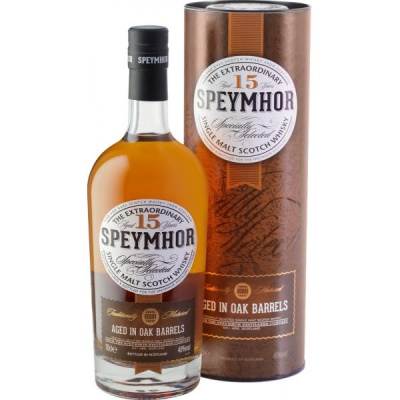 Виски Speymhor 15 Years Old Single Malt in tube 0,70 л фото