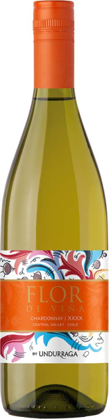 Вино Белое Сухое Flor de Vina Chardonnay 2022 0,75 л фото
