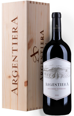 Вино Тенута Арджентьера Болгери Супериоре в дер. кор. 2021 Красное Сухое 14,5% 1,5 л фото
