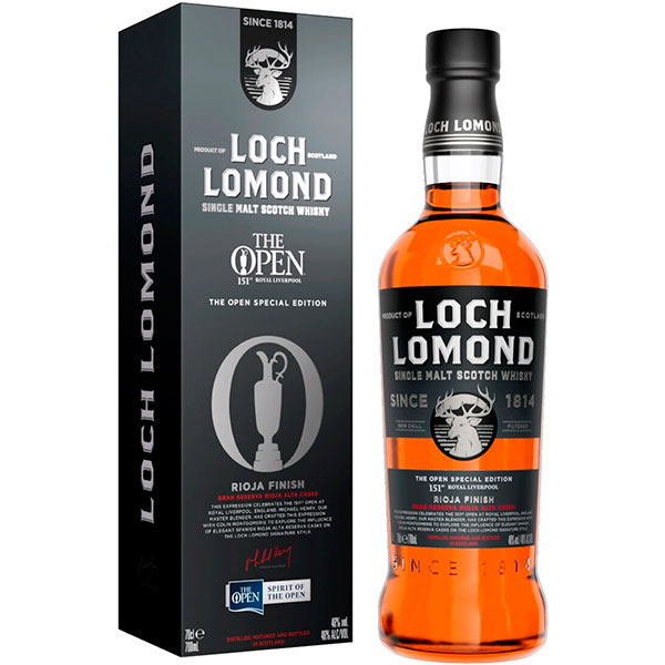 Виски Loch Lomond The Open Special Edition 151 Royal Liverpool Rioja Finish in gift box 0,70 л фото