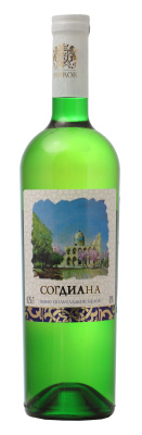 Вино Согдиана 2019 белое полусладкое 11% 0,75 л фото