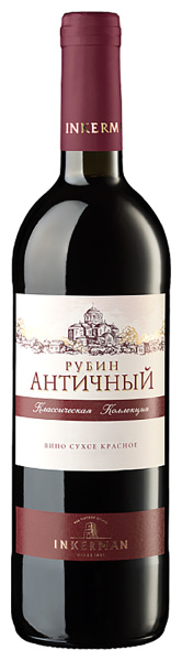 Вино Инкерман Рубин Античный 2021 красное сухое 13,5% 0,75 л фото