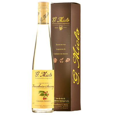 Ликер G. Miclo Eau-de-vie de Framboise Sauvage Grande Reserve in gift box 0,35 л Ликер G. Miclo Eau-de-vie de Framboise Sauvage Grande Reserve in gift box 0,35 л фото
