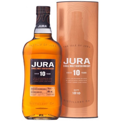 Виски Jura 10 Years Old Single Malt Jura in tube 0,7 л фото