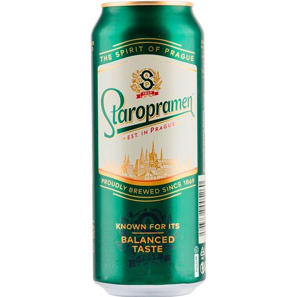 Пиво Светлое Staropramen Premium in can 0,5 л фото