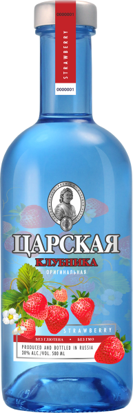 Водка Царская Оригинальная Клубника 38% 0,5 л фото