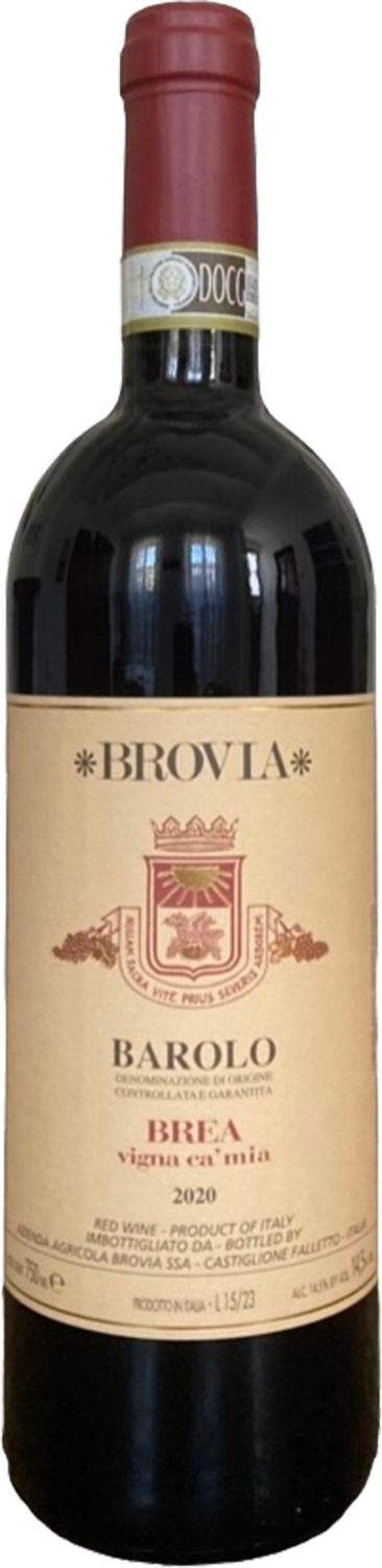 Вино Красное Сухое Brovia Brea Vigna Ca'Mia Barolo 2020 0,75 л фото