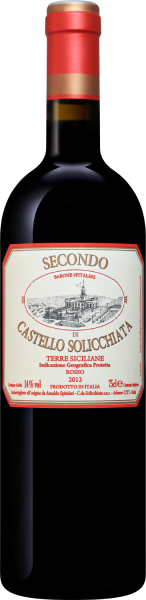 Вино Секондо ди Кастелло Соликьятта Сицилия 2012 красное сухое 14% 0,75 л фото