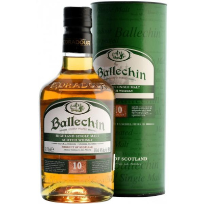 Виски Ballechin 10 Years Old Single Malt Highland in tube 0,7 л фото