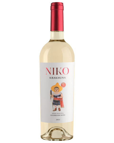 Вино Нико Крахуна 2022 белое полусухое 12% 0,75 л фото