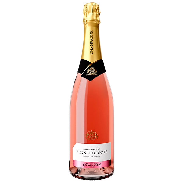 Вино игристое Розовое Брют Bernard Remy Brut Rose Champagne in gift box 0,75 л фото