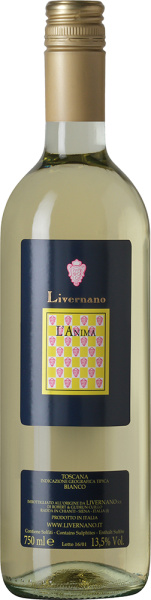 Вино Белое Сухое Livernano L' Anima Toscana 2018 0,75 л фото