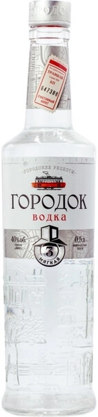 Водка Gorodok Myagkaya 0,5 л фото