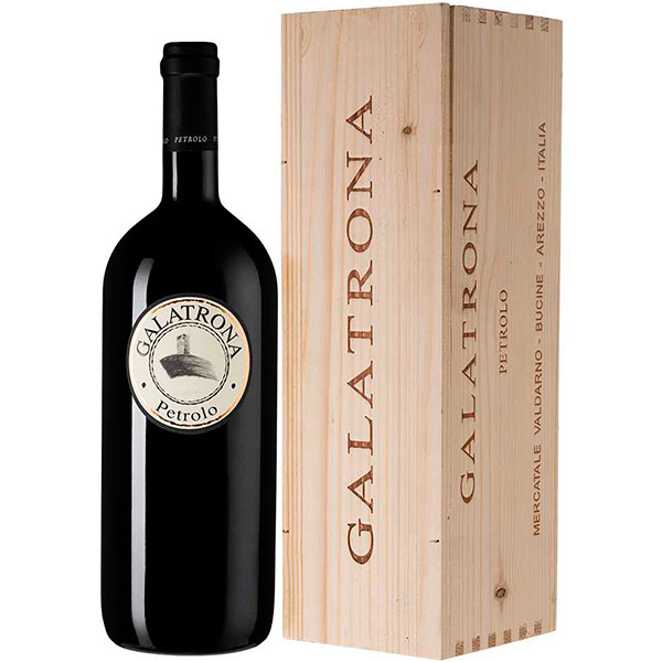 Вино Красное Сухое Petrolo Galatrona Toscana in wooden box 2017 1,5 л фото