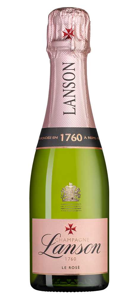 Шампанское Розовое Брют Lanson Le Rose Brut Champagne 2018 0,2 л фото