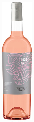 Вино Высокий Берег Розе 2021 розовое сухое 12% 0,75 л фото