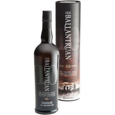 Виски Old Ballantruan The Peated Malt 10 Year Old Single Malt Speyside in tube 0,70 л фото