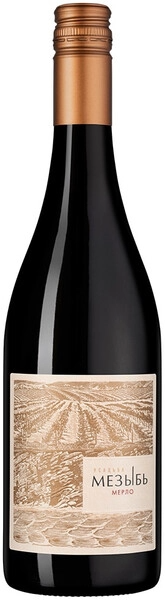 Вино Красное Сухое Usadba Mezyb Merlot Kuban Gelendzhik 2021 0,75 л фото