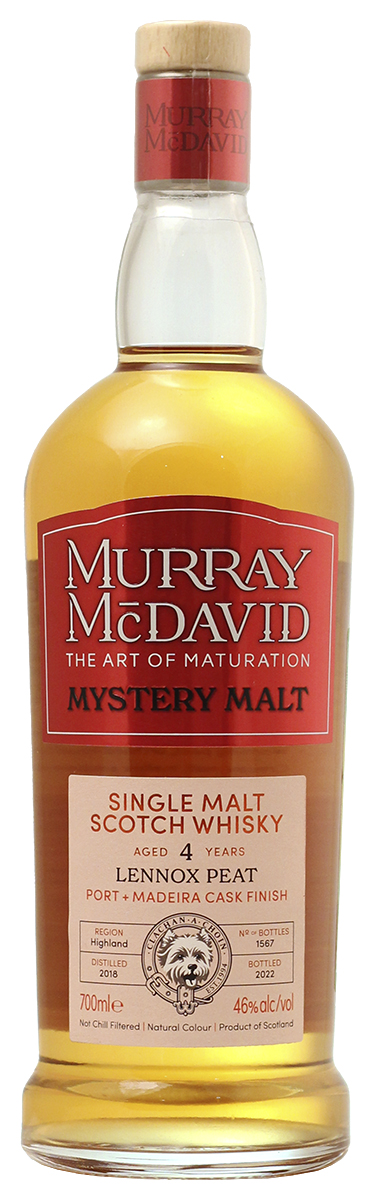 Виски Murray Mcdavid Mystery Malt Lennox Peat 4 Years Old in gift box 0,7 л фото