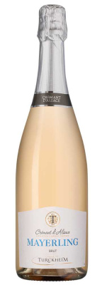 Вино игристое Розовое Экстра Брют Mayerling Rose Brut Cremant d'Alsace 2022 0,75 л фото