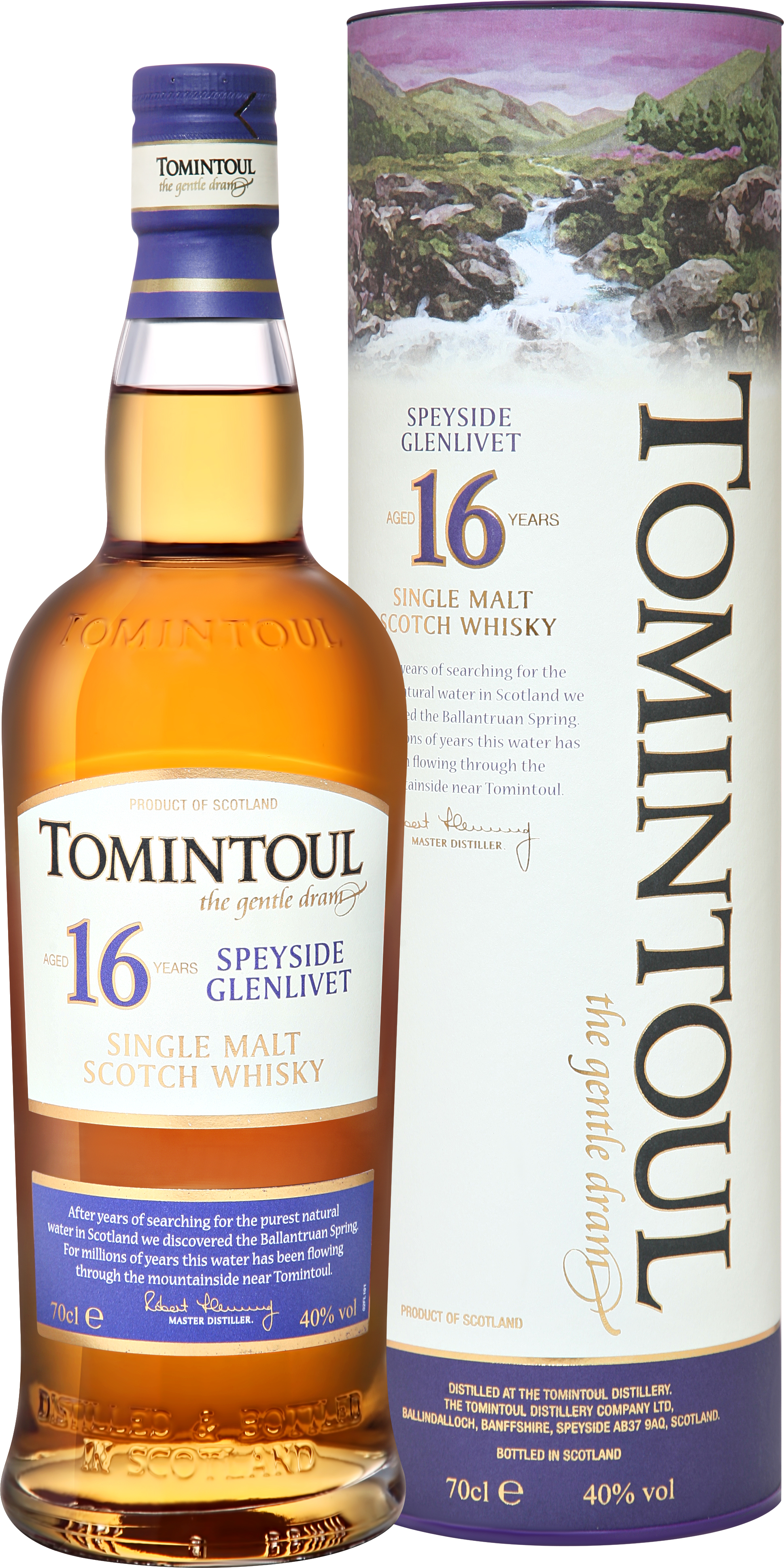 Виски Tomintoul Speyside Glenlivet Single Malt 16 YO in gift box 0,7 л фото