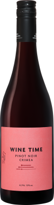Вино Красное Сухое Wein und Wasser Wine Time Pinot Noir Crimea 2022 0,75 л фото