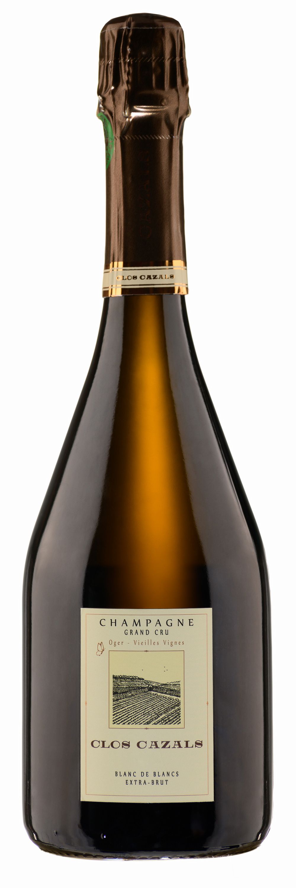 Шампанское Белое Брют Claude Cazals Clos Cazals Grand Cru Champagne 2015 0,75 л фото