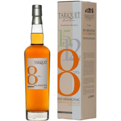 Арманьяк Chateau du Tariquet Folle Blanche 8 years Bas-Armagnac in gift box 0,7 л фото