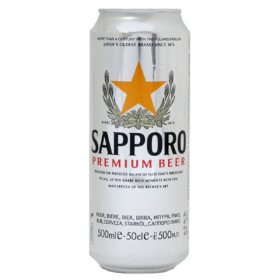 Пиво Светлое Sapporo Premium in can 0,5 л фото