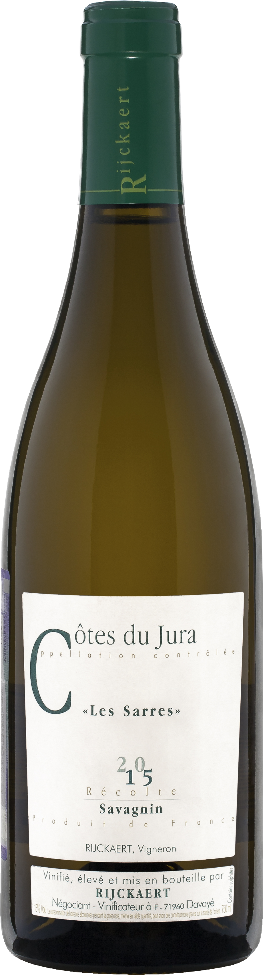 Domaine Rijckaert · Les Sarres Cotes Du Jura