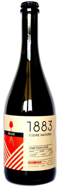 Сидр Полусухое Bullevie 1883 Semi-Dry 2022 0,75 л фото