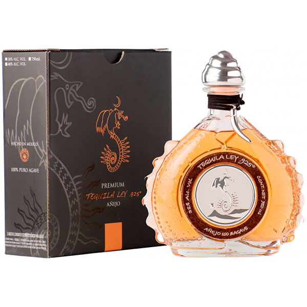 Текила Ley 925 Anejo Premium Diamond in gift box 0,75 л фото