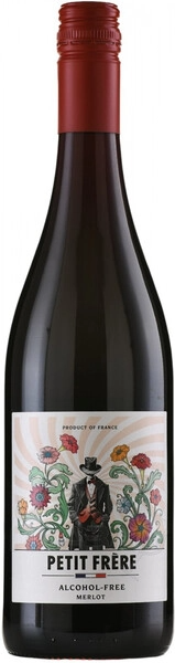 Вино Красное Полусухое Petit Frere Merlot Alcohol Free 2024 0,75 л фото