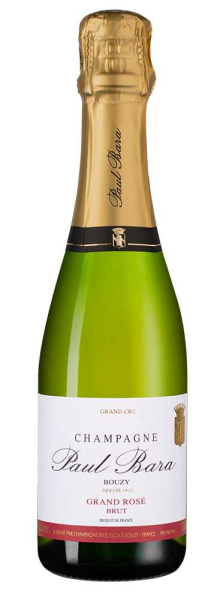 Вино игристое Розовое Брют Paul Bara Grand Rose Bouzy Grand Cru Brut Champagne 2021 0,375 л фото