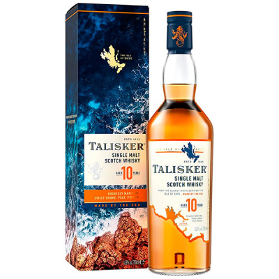 Виски Talisker 10 years old Single Malt Skye in gift box 0,70 л фото