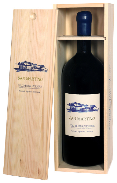 Вино Красное Сухое San Martino Bolgheri Superiore in gift box 2018 1,5 л фото
